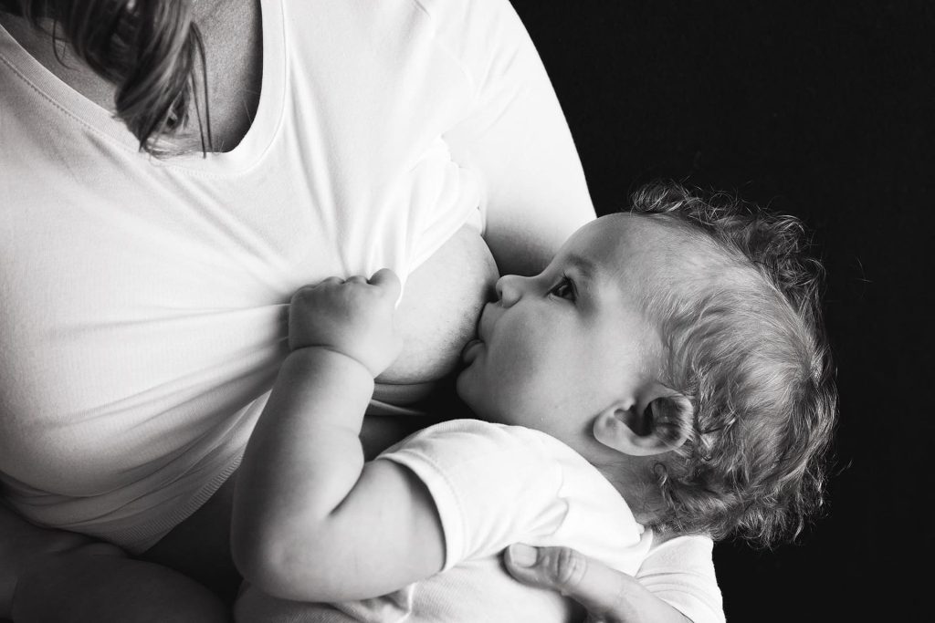 Breastfeeding - holding your baby